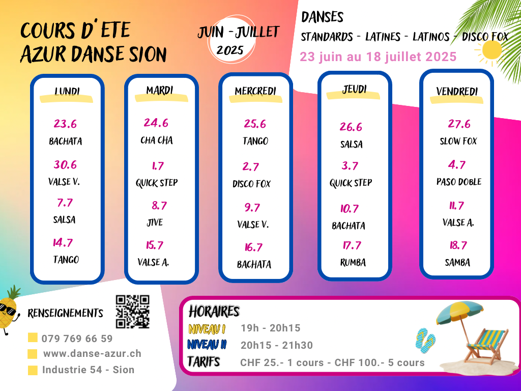 Cours d'été 2025